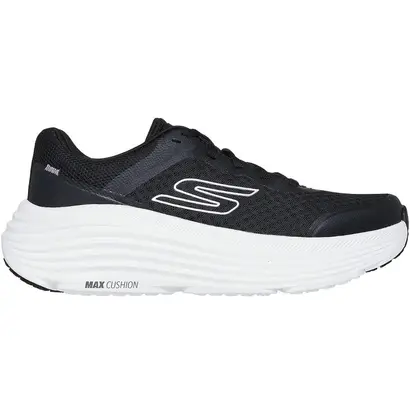 Γυναικεία αθλητικά παπούτσια Skechers Max Cushioning μαύρο λευκό εξωτερική όψη
