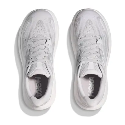 γυναικεία παπούτσια τρεξίματος Hoka Clifton 10 γκρι λεπτομέρεια πάνω μέρος