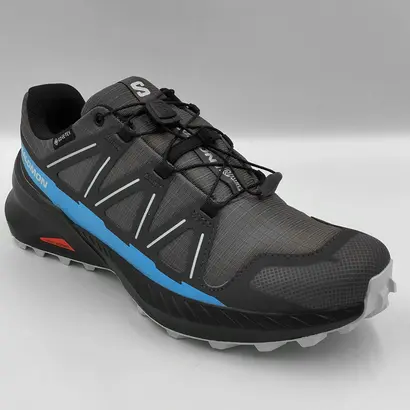 Πλάγια όψη ενός Γυναικείου Trail Παπουτσιού Salomon Speedcross Peak GTX, αναδεικνύοντας το ανθεκτικό άνω μέρος από συνθετικό και ripstop ύφασμα.