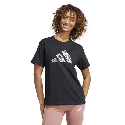 Μπλούζα γυναικεία Adidas Camo Graphic Μαύρη μπροστά όψη