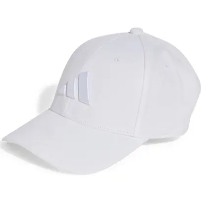 βαμβακερό καπέλο Adidas B-Ball Tonal Cap λευκό μπροστά όψη
