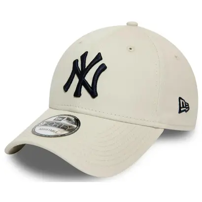 Ανδρικό καπέλο New Era 9Forty League Essential μπεζ με μαύρο Yankees λογότυπο