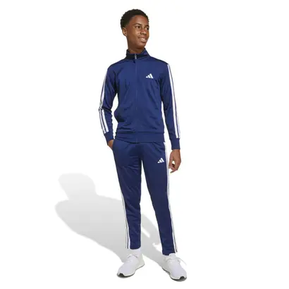 παιδικό σετ φόρμας Adidas Essentials Climacool μπλε μπροστά όψη