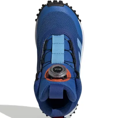 Άνω όψη παιδικών μποτών Adidas Fortatrail Boa K με εύχρηστο κλείσιμο Boa και εργονομικό σχεδιασμό