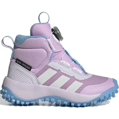 Παιδικό αδιάβροχο μποτάκι Adidas Fortatrail Boa K ροζ σιέλ με τεχνολογία BOA για άνετη εφαρμογή