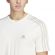 T Shirt Adidas Essentials Single Jersey 3-Stripes Εκρού-4