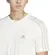 T Shirt Adidas Essentials Single Jersey 3-Stripes Εκρού-4