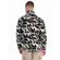ανδρική fleece ζακέτα Emerson Printed σε λευκό και μαύρο χρώμα. Ιδανική για καθημερινή χρήση και προστασία από το κρύο-3