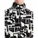 ανδρική fleece ζακέτα Emerson Printed σε λευκό και μαύρο χρώμα. Ιδανική για καθημερινή χρήση και προστασία από το κρύο-6