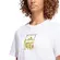 Γυναικείο T-Shirt Adidas Tech Metallic Graphic White λεπτομέρεια μπροστά