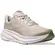 Παιδικά αθλητικά Hoka Clifton 9 Youth σε απόχρωση stucco και sea moss, μπροστινό μέρος, παρουσιάζοντας το αναπνεύσιμο ύφασμα