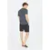 ανδρικό βαμβακερό t-shirt Cruz Highmore μπλε μοντέλο πίσω όψη
