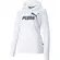 Γυναικείο Φούτερ Με Κουκούλα Puma Essentials Logo Λευκό όψη μπροστά