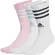 Κάλτσες Adidas 3-Stripes Cushioned Crew Socks 3 Pairs ροζ λευκό μπροστά όψη