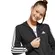 Παιδική Ζακέτα Adidas Essentials Full-Zip Hoodie Μαύρο λεπτομέρεια μπροστά
