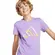 Παιδικό T-Shirt Adidas Junior's Tech Logo Graphic Λιλά λεπτομέρεια μπροστά