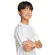 Παιδικό T-Shirt Adidas Messi Training Jersey White λεπτομέρεια πλάι