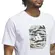Ανδρικό T-Shirt Adidas Camo Shape Graphic Tee Λευκό λεπτομέρεια μπροστά