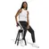 Γυναικεία Φόρμα Adidas Sportswear Essentials 3-Stripes Jogger μαύρη χαλαρή στάση