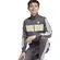 σετ με ζακέτα και παντελόνι Adidas 3 Stripes Tiberio Ανθρακί μοντέλο γονατιστό