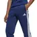 Λεπτομέρεια μέσης παιδικού παντελονιού Adidas 3 Bar Logo 3 S μπλε με λευκό λογότυπο και τρεις ρίγες