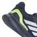Πίσω όψη παιδικών Adidas Runfalcon 5 J με λάιμ λεπτομέρεια και σόλα Cloudfoam
