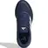 Άνω όψη παιδικών αθλητικών Adidas Runfalcon 5 J μπλε με λευκές ρίγες και κορδόνια