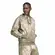 Ανδρική φούτερ Adidas Sportswear All Over Print σε λαδί χρώμα με κουκούλα και καγκουρό τσέπη, πλάγια όψη.