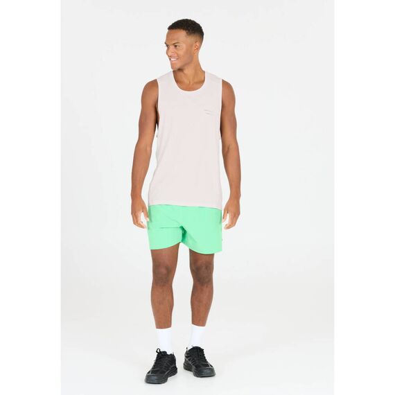 ανδρικό αθλητικό αμάνικο λευκό Endurance Hanieber μοντέλο μπροστά όψη ανδρικό αθλητικό αμάνικο λευκό Endurance Hanieber μοντέλο μπροστά όψη