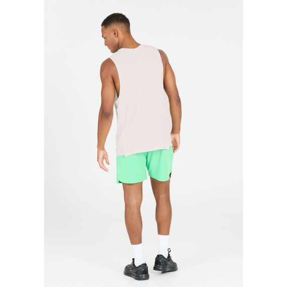 ανδρικό αθλητικό αμάνικο λευκό Endurance Hanieber μοντέλο πίσω όψη ανδρικό αθλητικό αμάνικο λευκό Endurance Hanieber μοντέλο πίσω όψη