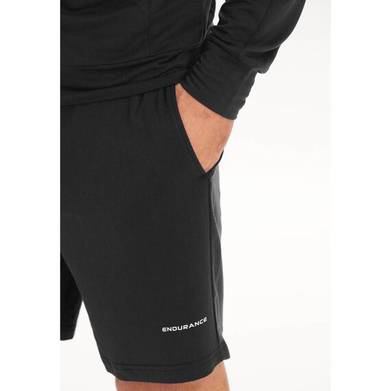 σορτς με τσέπες Endurance Loweer μαύρο λεπτομέρεια πλάι σορτς με τσέπες Endurance Loweer μαύρο λεπτομέρεια πλάι