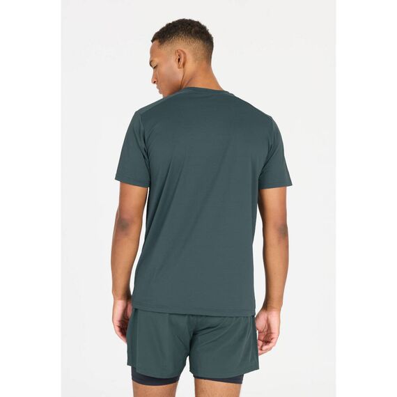 t-shirt γυμναστηρίου Endurance Loker πετρόλ πίσω όψη t-shirt γυμναστηρίου Endurance Loker πετρόλ πίσω όψη