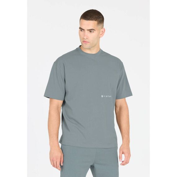 ανδρικό βαμβακερό t-shirt Virtus Josephy γκρι μπροστά όψη ανδρικό βαμβακερό t-shirt Virtus Josephy γκρι μπροστά όψη