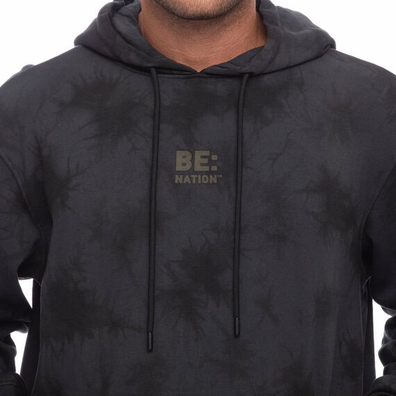 Ανδρικό Φούτερ Be Nation Tie Dye Hoodie Μαύρο Ανδρικό Φούτερ Be Nation Tie Dye Hoodie Μαύρο