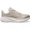 Παιδικά αθλητικά παπούτσια Hoka Clifton 9 Youth σε μπεζ χρώμα, πλάγια όψη που δείχνει την ελαφριά κατασκευή.