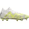 Ανδρικά Ποδοσφαιρικά Παπούτσια Puma Future Pro Fg / Ag Λευκό / Κίτρινο εξωτερική πλευρά