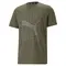 Ανδρικό Τεχνικό Μπλουζάκι Puma Graphic Tee Concept Λαδί μπροστά όψη