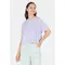 γυναικείο βαμβακερό  t-shirt Athlecia Reynolds βιολετί μπροστά όψη