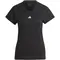 Γυναικείο T-Shirt για γυμναστήριο Adidas Train Essentials Μαύρο μπροστά όψη