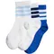 Παιδικές Κάλτσες Adidas Ribbed Socks 3 Ζευγάρια Λευκό Μπλε Ρουά πλάγια όψη