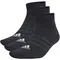Σοσόνια 3 Ζεύγη Adidas Thin And Light Low-Cut Μαύρο όψη μπροστά