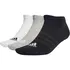 Σοσόνια 3 Ζεύγη Adidas Thin And Light Low-Cut Μαύρο / Γκρι / Λευκό λεπτομέρεια λογότυπο