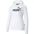 Γυναικείο Φούτερ Με Κουκούλα Puma Essentials Logo Λευκό όψη μπροστά