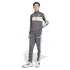 σετ με ζακέτα και παντελόνι Adidas 3 Stripes Tiberio Ανθρακί μπροστά όψη