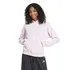 Γυναικείο φούτερ με κουκούλα Adidas Essentials Feelcozy Small Logo σε ροζ χρώμα, μπροστινή όψη.